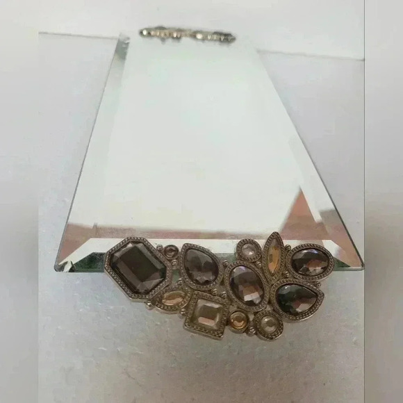 Pier 1 Imports Rhinestone Mirrored Dresser Trinket Tray - Picture 2 of 11